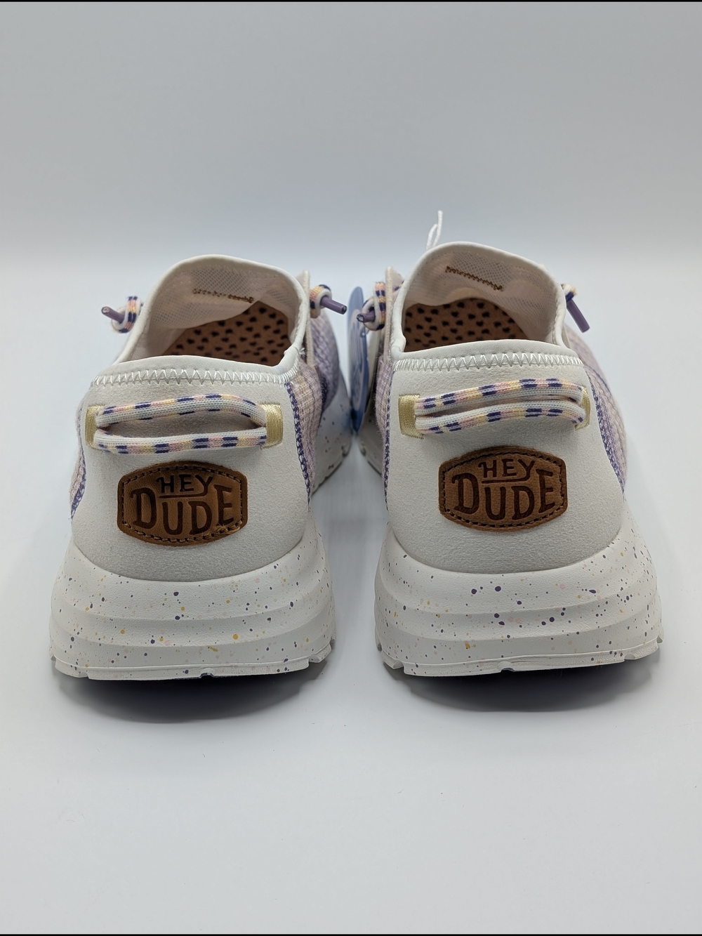 Hey Dude Women's W12 Slip-On Knit Sneakers Egret Multicolor Sirocco 43147-ONI - Picture 5 of 9